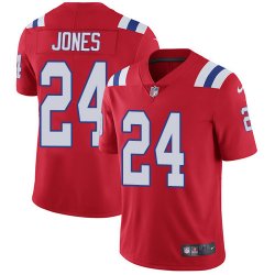 Patriots #24 Jones Nike red Color Rush Limited Jersey