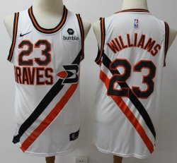 Los Angeles Clippers #23 Louis Williams white throwback nike nba jersey with -S8