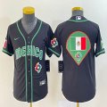 Youth 2023 World Cup Mexico blank black majestic MLB baseball Jerseys-BD 03