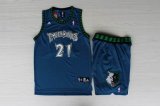 Minnesota Timberwolves 21 Kevin Garnett blue nab suit