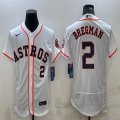 Nike Houston Astros #2 Alex Bregman white Flexbase Authentic Collection Jersey