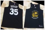 Nike Golden State Warriors #35 Kevin Durant Black NBA basketball Jerseys-LT