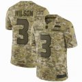 Seattle Seahawks #3 Russell Wilson Nike Camo Salute to Service Retired Player Limited Jersey