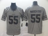 Nike Dallas Cowboys #55 Leighton Vander Esch Hemp gray Color Rush Limited Jersey