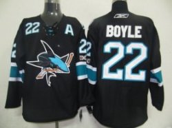 NHL Jerseys San Jose Sharks 22 Boyle Black