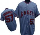 Anaheim Angels 57# RODRIGUEZ Grey Mlb Jerseys