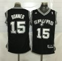 San Antonio Spurs #15 Matt Bonner black NBA basketball Jerseys