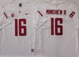 Washington State Cougars #16 Gardner Minshew II white college football jerseys