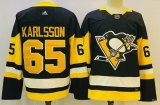 Adidas Pittsburgh Penguins #65 Erik Karlsson black NHL Jerseys-PD