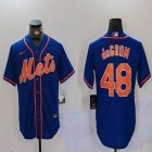 Nike New York Mets #48 Jacob deGrom blue majestic mlb jerseys