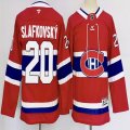 Youth Montreal Canadiens #20 Juraj Slafkovsky red hockey jersey-PD