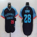 National League #28 Alec Bohm Nike Navy 2024 MLB All-Star Game Limited Player Jersey 01