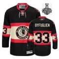 2013 NHL Stanley Cup Chicago Blackhawks #33 BYFUGLIEN Black Jersey