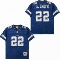 Dallas Cowboys #22 Emmitt Smith Blue Throwback NFL Jersey