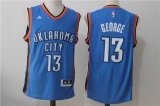 Oklahoma City Thunder #13 Paul George Blue Basketball Jerseys