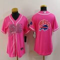 Youth Buffalo Bills pink nike baseball jerseys Joint name-BD