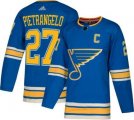 Adidas St.Louis Blues #27 Alex Pietrangelo blue hockey jersey 001