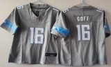 Women Nike Detroit Lions #16 Jared Goff gray Nike Vapor F.U.S.E. Limited Jersey