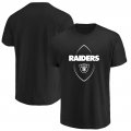 Oakland Raiders Majestic Maximized Crew Neck T-Shirt â€“ Black