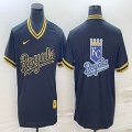 Nike kansas city royals blank blue majestic MLB baseball jerseys -BD 01