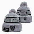 2024 Oakland Raiders gray black NFL Sports Cuffed Knit Hats