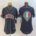 Women 2023 World Cup Mexico blank black majestic MLB baseball Jerseys-BD 32