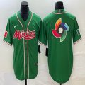 2023 World Cup Mexico blank green majestic baseball jerseys 62