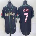 2023 World Cup Mexico #7 Julio Urias black majestic baseball jerseys 154