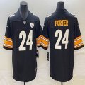 Nike Steelers #24 Joey Porter Jr. black Color Rush Limited Jersey