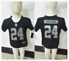 Nike Oakland Raiders Charles Woodson 24 black nfl children jerseys