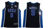 Youth Duke Blue Devils #5 R.J. Barrett V Neck College Basketball Jersey -black