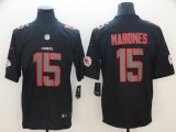 Nike Kansas City Chiefs #15 Patrick Mahomes black new Color Rush Limited jersey