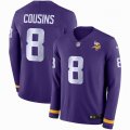 Nike Minnesota Vikings Kirk Cousins #8 purple Color Rush Limited Jersey long sleeves