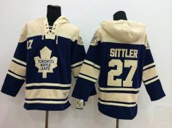 Toronto Maple Leafs #27 Sittler Blue NHL Hooded Sweatshirt