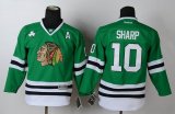 Reebok Chicago Blackhawks Patrick Sharp 10 Green nhl Jerseys