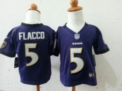 Nike Baltimore Ravens 5 Joe Flacco purple NFL Children Jerseys