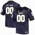 Custom Navy Midshipmen Navy blue college football jersey