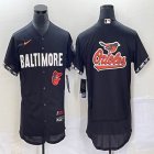 Nike Baltimore Orioles blank black Flexbase Authentic Collection Jersey city version-BD 02