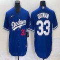 Nike Los Angeles Dodgers #33 James Outman blue majestic baseball jerseys