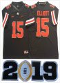 2019 Ohio State Buckeyes #15 Ezekiel Elliott black College Football Limited Jersey-PNS