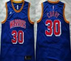 Nike Golden State Warriors #30 Stephen Curry blue nba jersey-XD