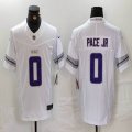 Minnesota Vikings #0 Ivan Pace Jr White Nike Vapor F.U.S.E. Limited Jersey 03