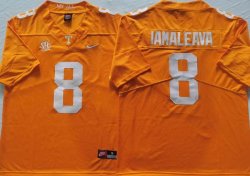 Tennessee Volunteers #8 Nico lamaLeava orange College Football Jerseys