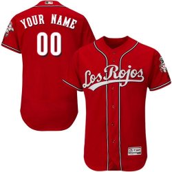 Custom Cincinnati Reds red Flexbase Authentic Collection Jersey