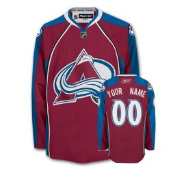 Reebok Colorado Avalanche Customized Red Home Authentic Man NHL Jersey