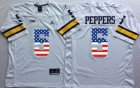 Michigan Wolverines Jabrill Peppers 5 USA Flag College Football Elite Jersey - White