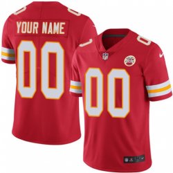 Customized Chiefs red nike Color Rush Limited Jersey