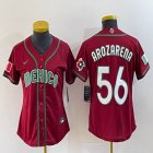 Youth 2023 World Cup Mexico #56 Randy Arozarena red majestic baseball jerseys 12