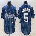 Nike Los Angeles Dodgers #5 Freddie Freeman blue majestic baseball Jerseys Joint name -BD 03