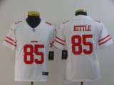 Youth 49ers George Kittle #85 nike white Color Rush Limited Jersey